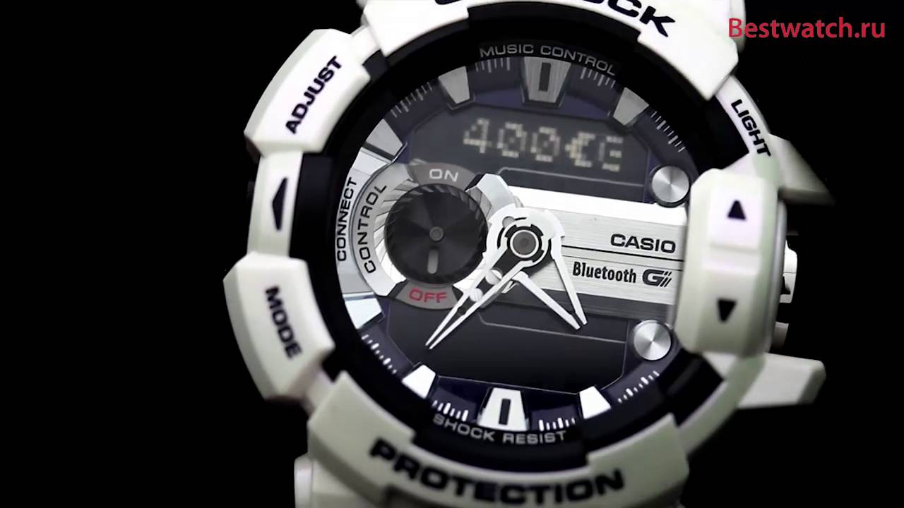 Обзор ударопрочных часов Casio G-Shock GBA-400-7C c Bluetooth