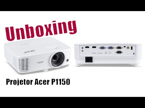 🎬🔥 Unboxing projetor Acer P1150 3D 3.600 Lumens 🎬🔥