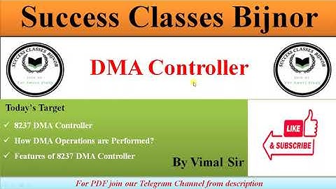 DMA Controller || features of 8237 DMA controller #8237 #8257 #8085 #8086 #microprocessor #aktu