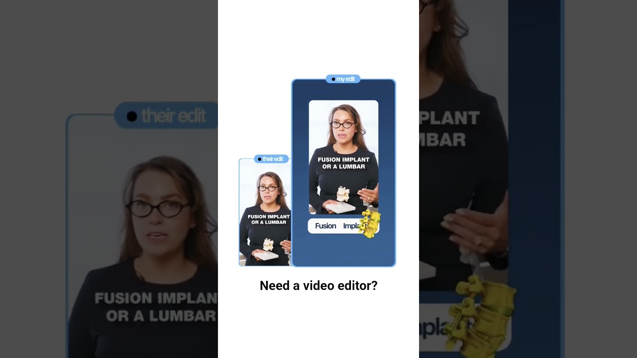 comment for video editing.