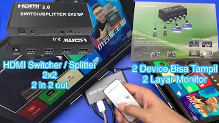 HDMI 🔥 Switcher/Splitter HDMI 2x2 + Audio Optical 🔥 HDMI 2 in 2 out IR Remote 🔥 Unboxing + Review