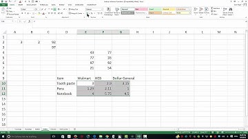 MS Excel - HLOOKUP - MATCH - INDEX