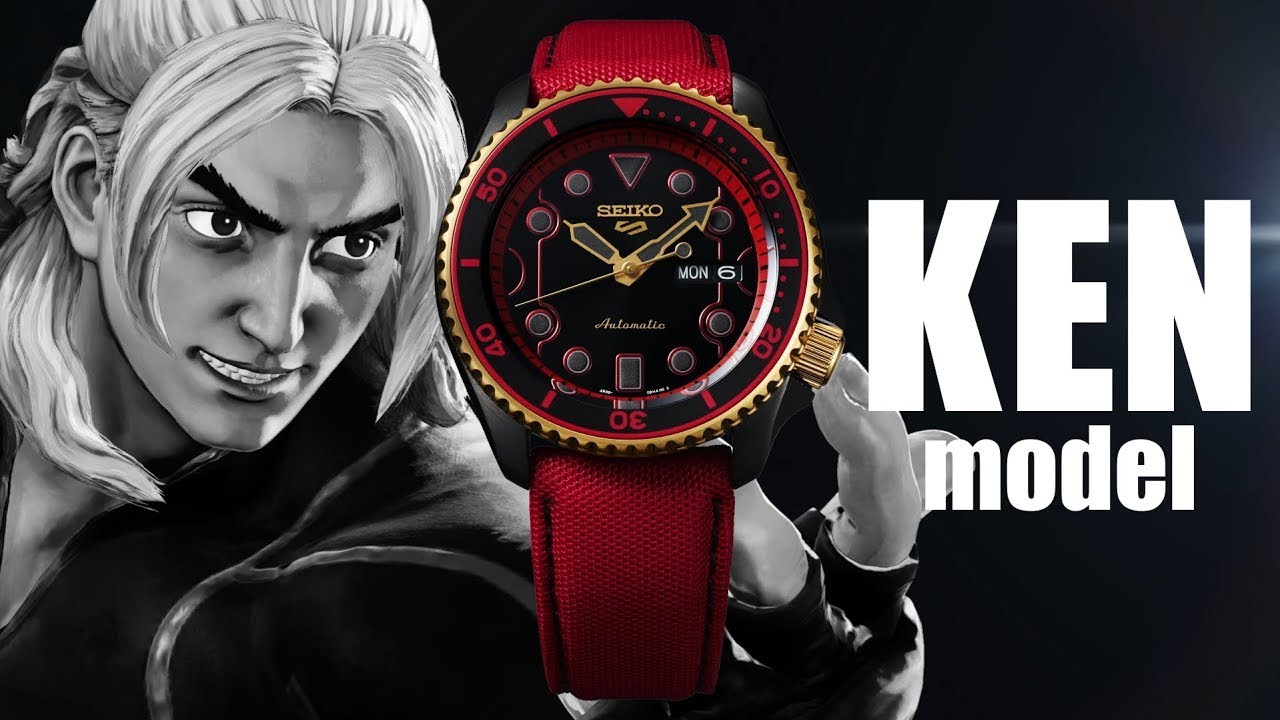 STREET FIGHTER V Limited Edition | Seiko 5 Sports KEN SRPF20K1 - YouTube