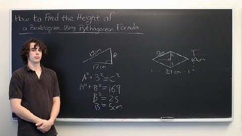 How to Find the Height of a Parallelogram With 3-4-5 Triangles : Parallelograms & Math