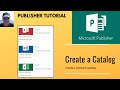 How to create a product catalog in Microsoft Publisher. Merge a product list into Publisher