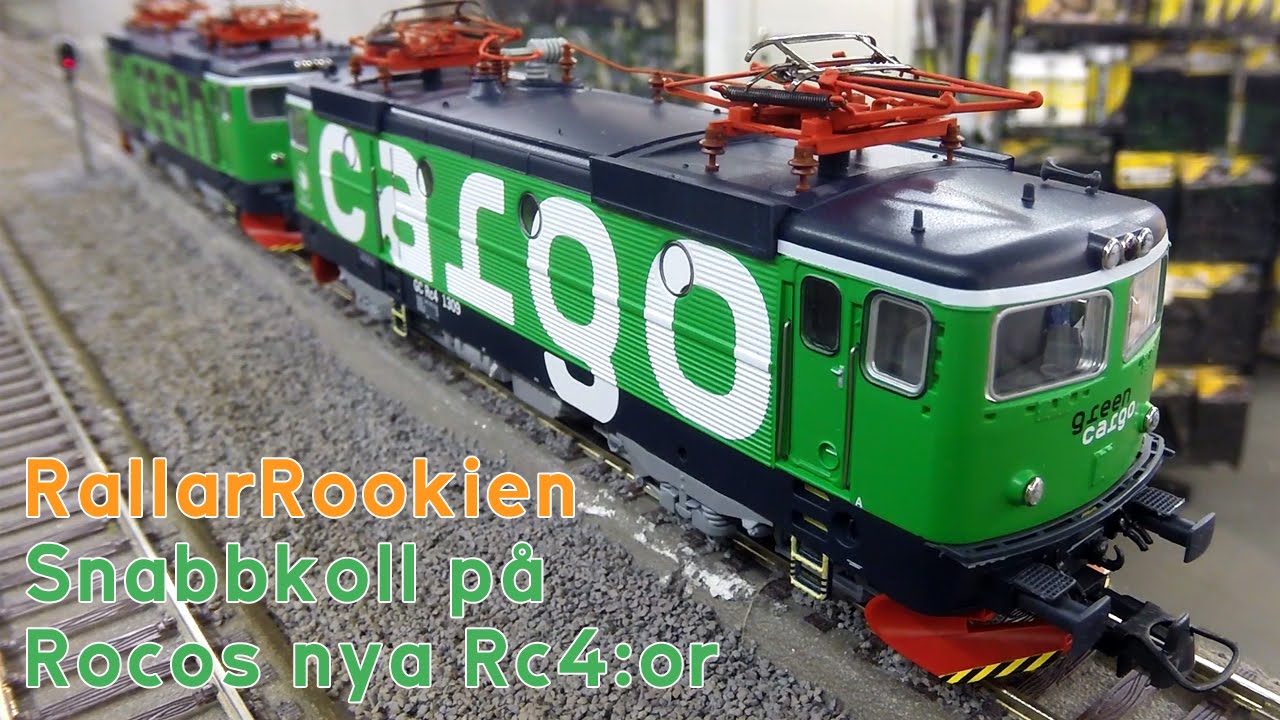 RallarRookien - Snabbtitt på Rocos nya Rc4:or (SJ och Green Cargo)