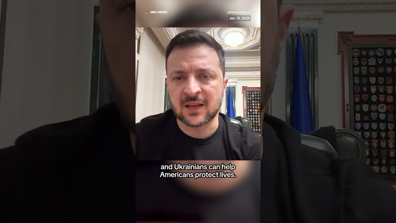 President Zelenskyy offers Ukrainian firefighters to assist in combating the L.A. wildfires