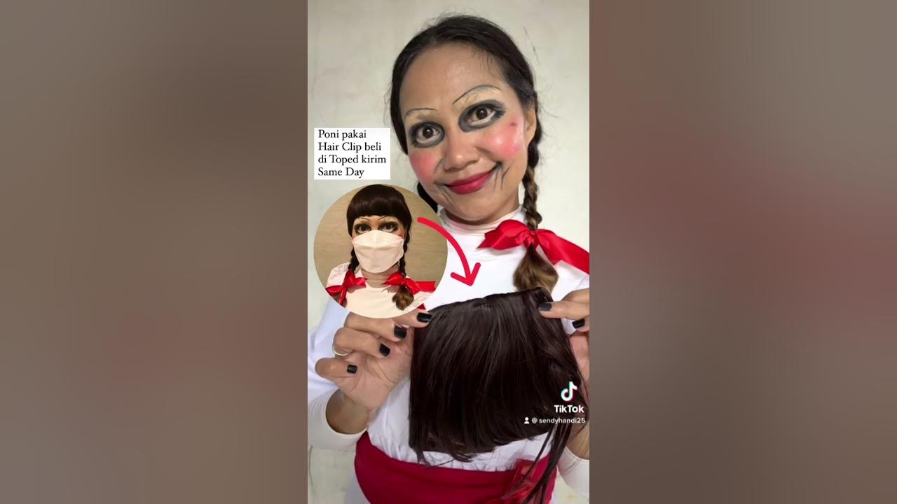 Hi, I’m Annabelle!👻🎃 #halloween 2021 #diyhalloweencostume #diyhalloweeakeup #btsarmy