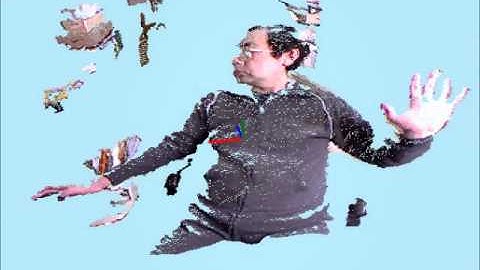 Kinect SDK + C# + OpenGLで、カメラ画像とDepthを3次元表示してみた。