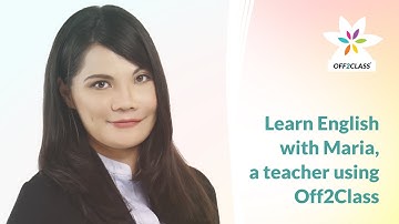 Learn English with Maria, a teacher using Off2Class