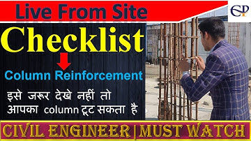 Checklist Of Column Reinforcement  (live from site)