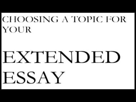how to find an extended essay topic