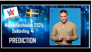 Melodifestivalen 2024 | PREDICTION | Deltävling 4 | Top 6 | With Comments
