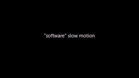 Software produced "slow-motion" like video recording of flintknapping