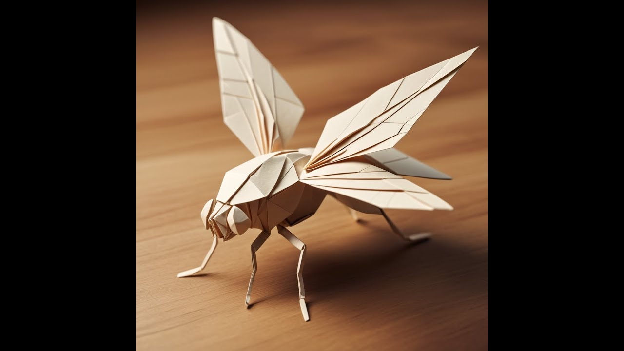 How to Make an Easy Origami Fly – Step-by-Step Tutorial! - YouTube