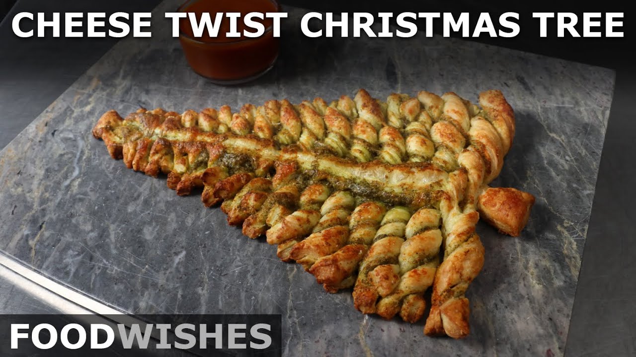 Cheese Twist Christmas Tree - Pull-Apart Cheesy Bread Sticks - Food Wishes