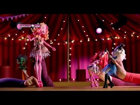 Monster High-ის თოჯინები სერიიდან \"ცირკი Freak Du Chic\"