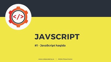 #01 -Javascriptga kirish