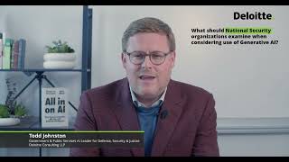 GPS Generative AI Series: Considerations for Generative AI in National Security
