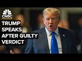 Former president donald trump speaks after being found guilty in hush money case  5312024