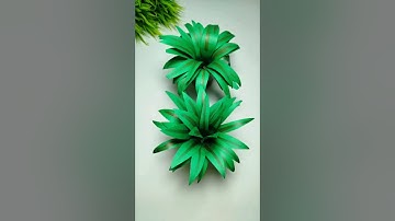 Beautiful Paper Leaves | How to make Artificial Paper Plant Diy |#viralshort #papercrafts