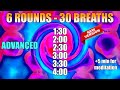 Wim hof breath technique 6 advanced rounds to reach 4 minutes  5 minutes for meditation