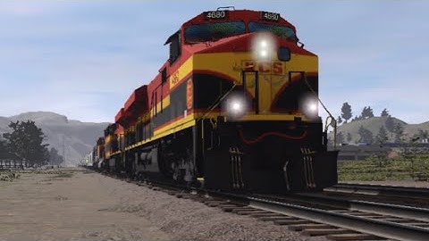 Trainz Simulator 3 KCS Grain train with BNSF SD70ACE & KCS SD60 Trailing