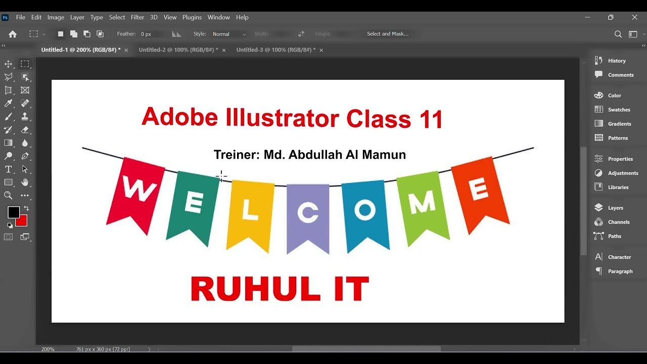 Illustrator Clipping Mask | RUHU IT | Graphic Design for Freelancing – Class 11