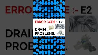godrej washing machine E2 error code