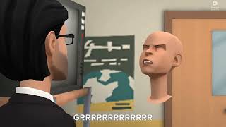 Classic Caillou destroys the school classroom/Suspended/Grounded
