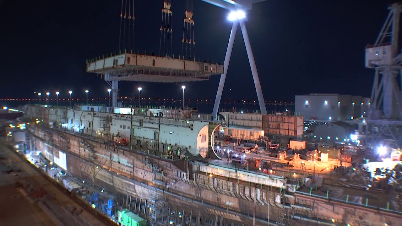 John F Kennedy CVN 79 Flight Deck Lift YouTube John f kennedy cvn 79 flight deck lift youtube