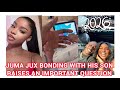 JUMA JUX BONDING WITH HIS SON RAISES AN IMPORTANT QUESTION CHIOMA RAISES HER BAR AS A GOOD GODMOTHE