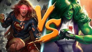 She Hulk Vs Super Girl