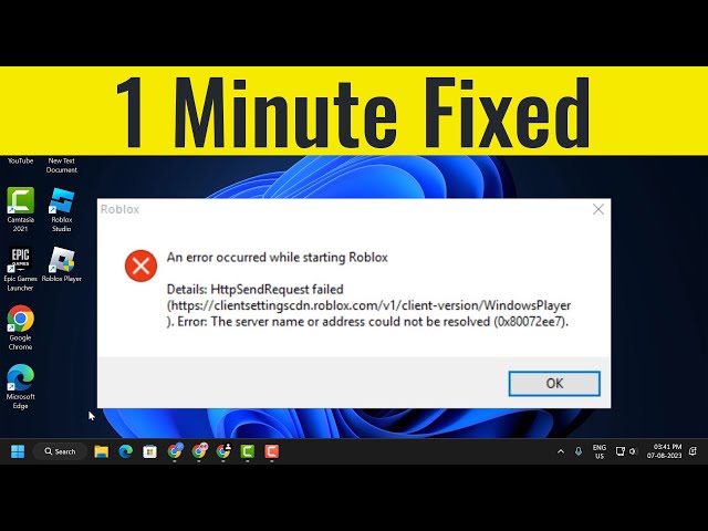 How to Fix Roblox Player launcher Error in Windows 11 