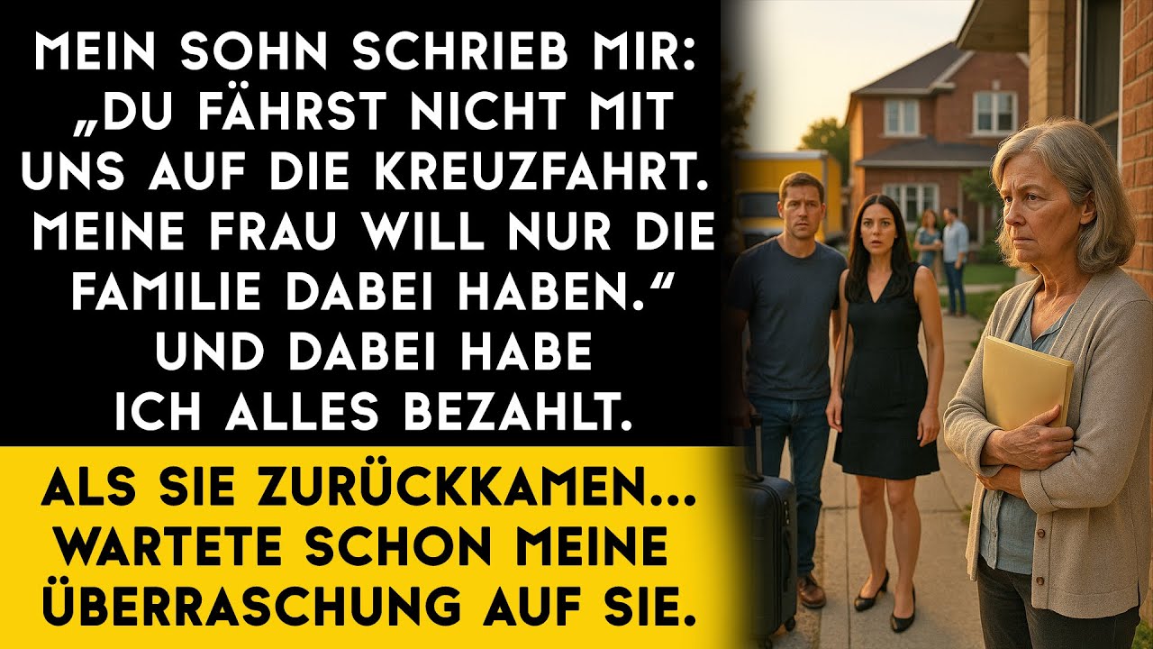 Ich habe meinem Sohn ein Haus geschenkt… und am nächsten Morgen war ich ihm fremd