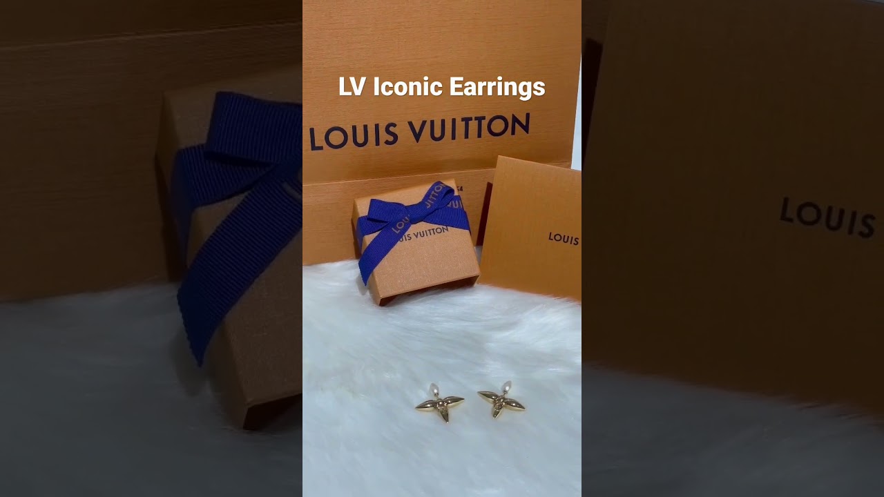 LV Iconic Earrings Louisette Set, Louis Vuitton Paris France