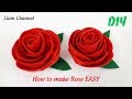 Cách làm Hoa Hồng bằng Vải Nỉ cực dễ | DIY – How to make Rose EASY | Liam Channel