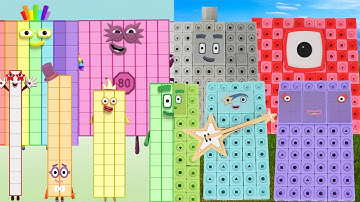 Counting by Tens to 100 Song with Numberblocks Toys "Heroes with Zeroes" Cubes Activity Set