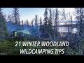 21 Winter Woodland Wildcamping Tips For Bushcrafters