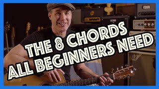 The 8 Essential Beginner Chord Grips Beginner Guitar Lesson 81 Justin Guitar
