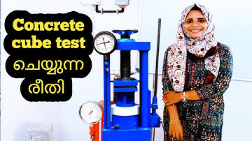 Concrete cube test ചെയ്യുന്ന രീതി|How to calculate Compressive strengthM20 @WayToRealConstruction