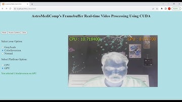 "Real-time Video Processing using OpenGL and CUDA" by Aditya Padmakar Sakare