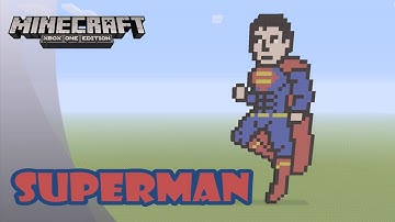 Minecraft: Pixel Art Tutorial and Showcase: Superman (Batman v Superman: Dawn of Justice)