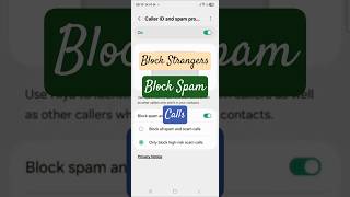 How to block strangers and spam calls? #shortsfeed #trending #ytshorts