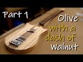 Guitar making - The Olive with a dash of Walnut guitar build - Part 1