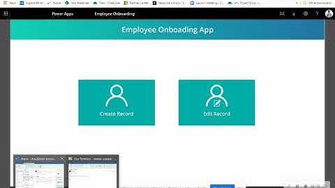 PowerApps Employee On Boarding Video Demo
