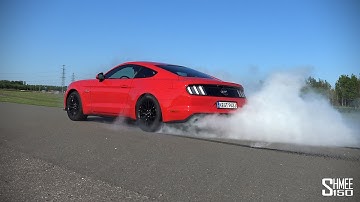 Ford Mustang V8 Line Lock Demonstration - Epic Burnouts! [4K]