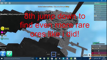 Roblox How to find rare ores in Azure Mines!