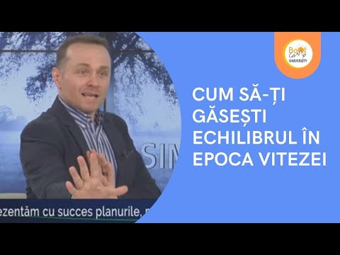 CUM SĂ-ȚI GĂSEȘTI ECHILIBRUL ÎN EPOCA VITEZEI