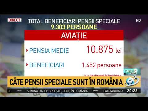 Câte pensii speciale sunt în România. Categoria care are cea mai mare pensie